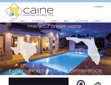 Tablet Screenshot of cainepremierproperties.com